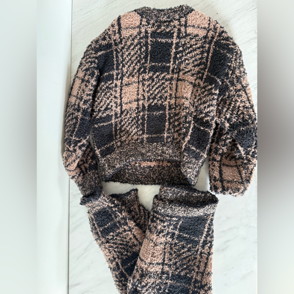 Cozy Kids Plaid Matching Set